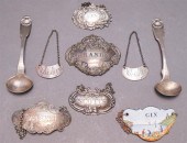 SEVEN AMERICAN OR ENGLISH SILV