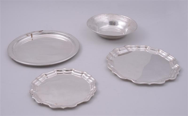 SEVEN AMERICAN SILVER TABLE