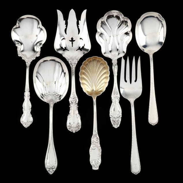 SEVEN AMERICAN STERLING SILVER
