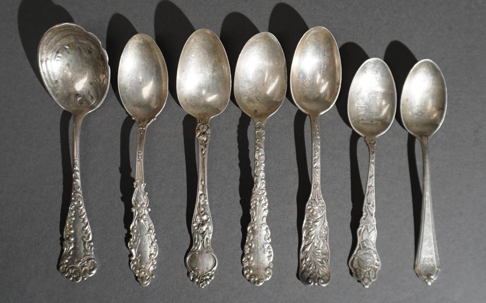 SEVEN AMERICAN STERLING SILVER