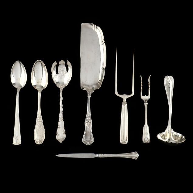 SEVEN AMERICAN STERLING SILVER