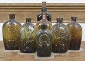 SEVEN ANTIQUE BOTTLES. Collect
