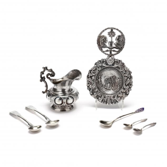 SEVEN ANTIQUE CONTINENTAL SILVER