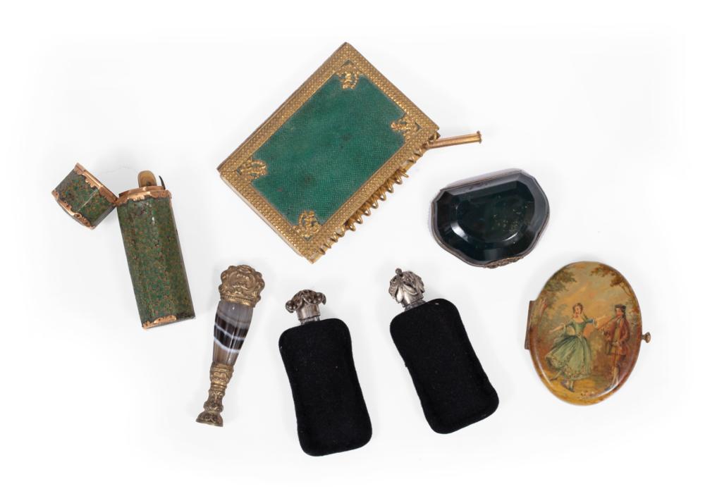 SEVEN ANTIQUE FRENCH OBJETS DE