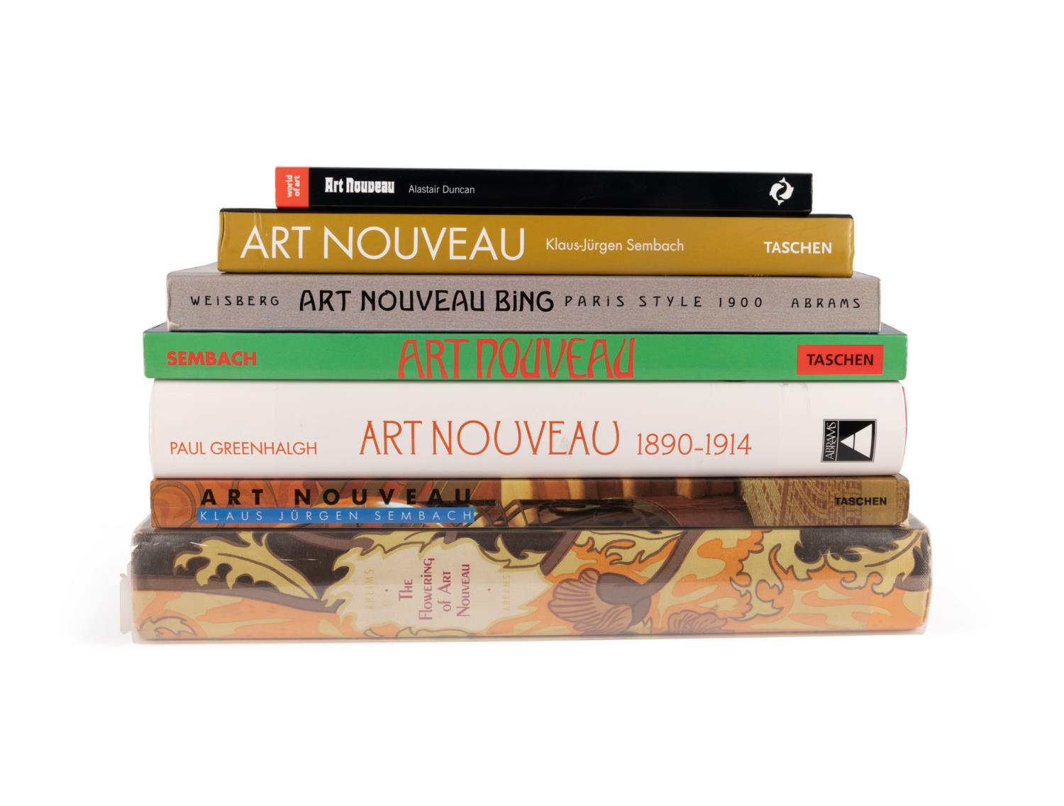 SEVEN ART NOUVEAU DECORATIVE ARTS &
