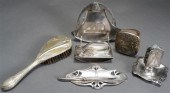 SEVEN ART NOUVEAU SILVER PLATE