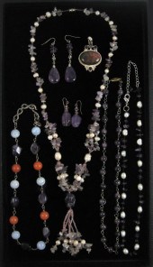 SEVEN ARTICLES OF AMETHYST JEW