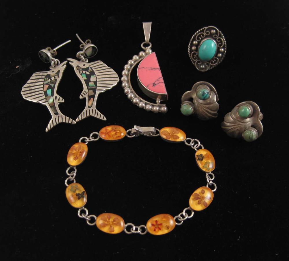 SEVEN ARTICLES OF MEXICO SILVER