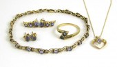 SEVEN ARTICLES OF TANZANITE JE