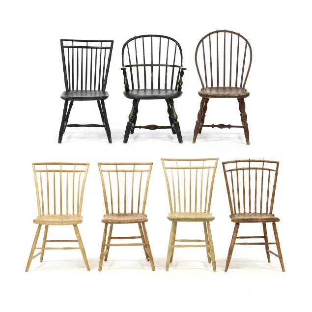 SEVEN ASSORTED ANTIQUE AMERICAN