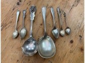 Seven assorted antique sterlin