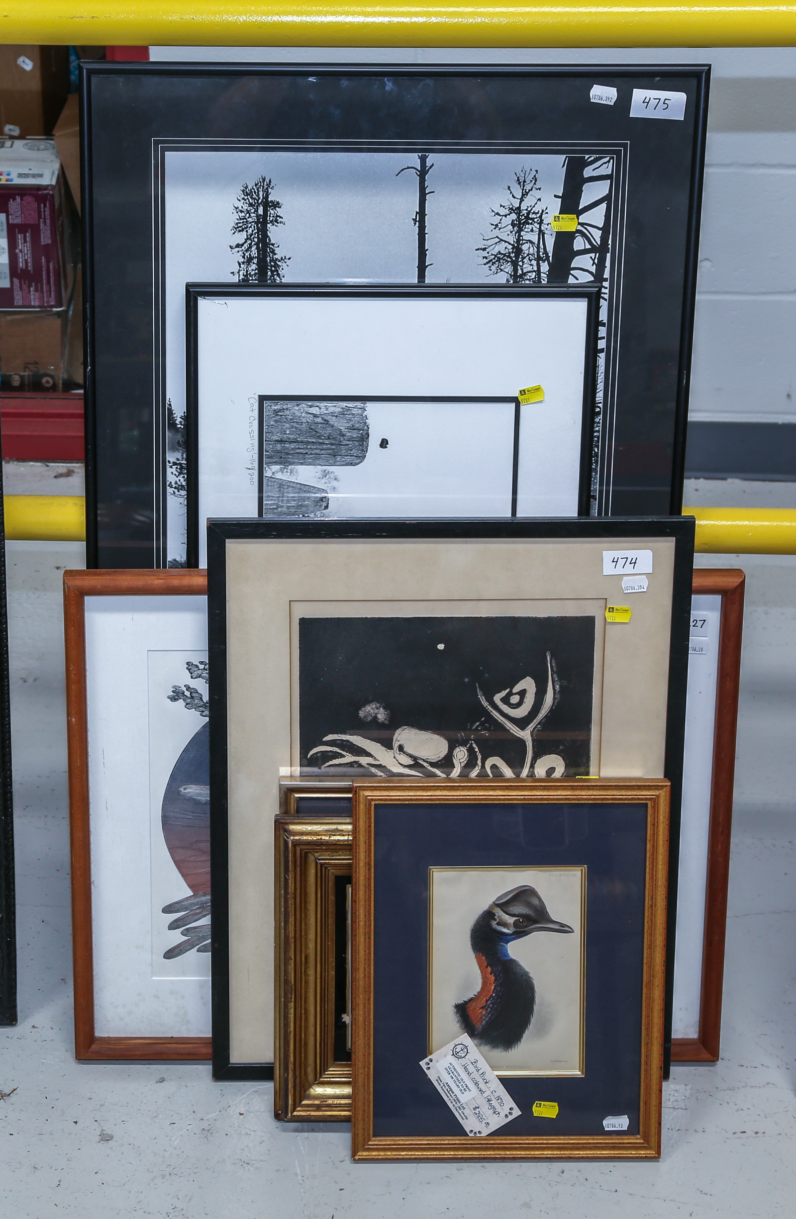 SEVEN ASSORTED FRAMED ARTWORKS &