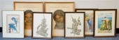 SEVEN ASSORTED FRAMED PRINTS A
