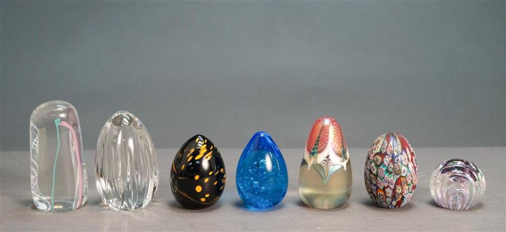 SEVEN ASSORTED GLASS