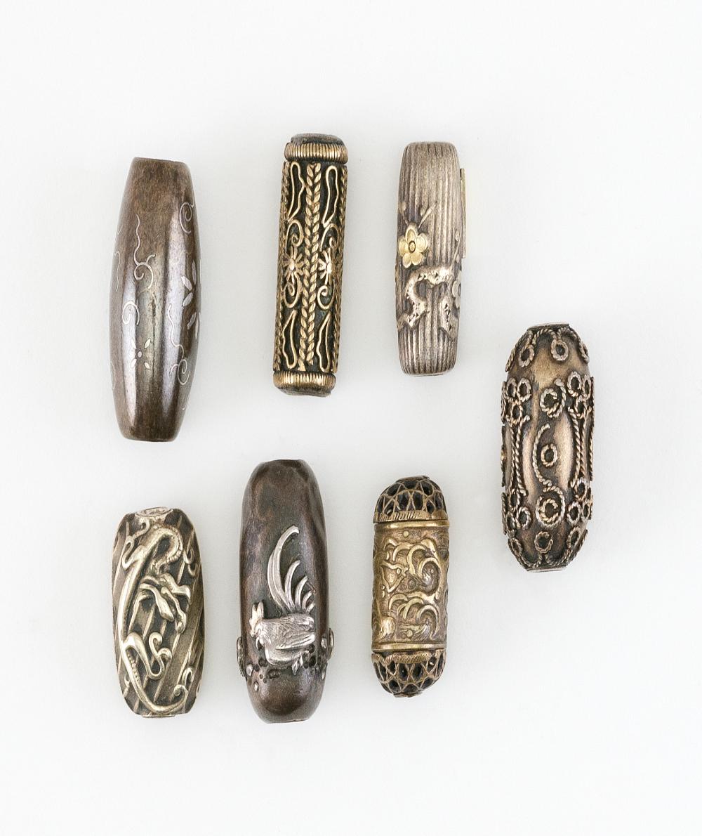SEVEN ASSORTED JAPANESE OJIME,