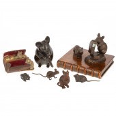 SEVEN ASSORTED METAL & CERAMIC