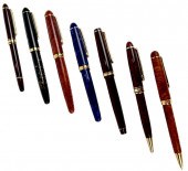 SEVEN ASSORTED PENS AND PENCIL