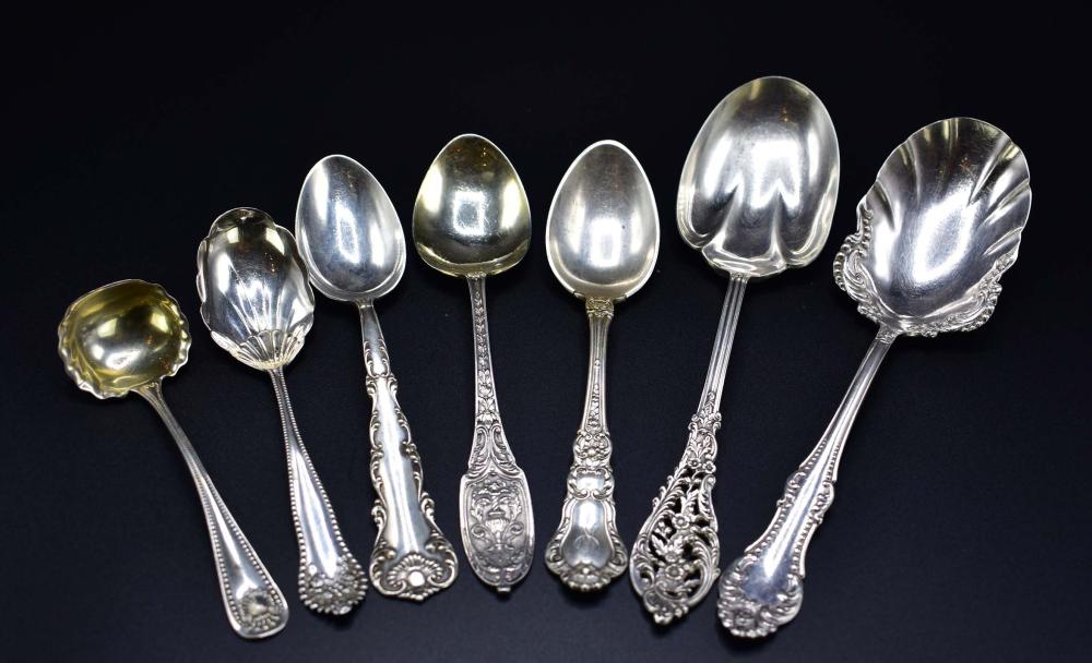 SEVEN ASSORTED STERLING SILVER