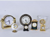SEVEN ASSORTED TABLE CLOCKSMod