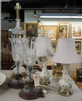 SEVEN ASSORTED TABLE LAMPSSeve
