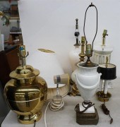 SEVEN ASSORTED TABLE LAMPSSeve