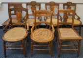 SEVEN ASSORTED VICTORIAN WALNU