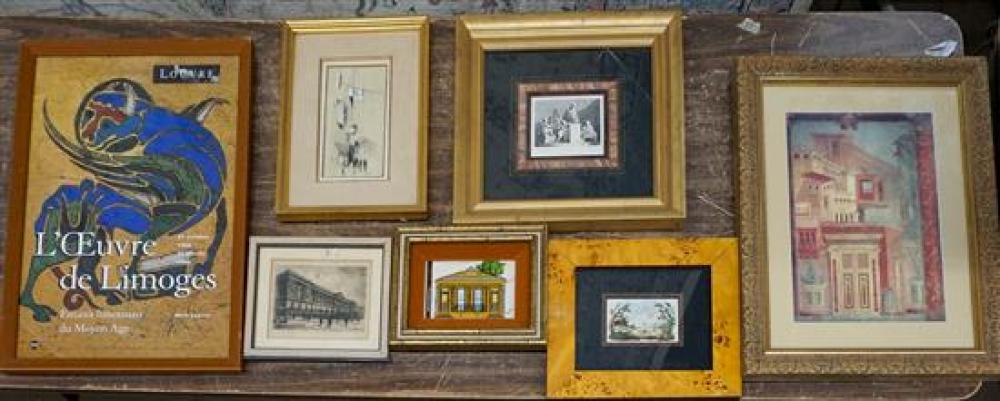 SEVEN ASSORTED WORKS OF ARTSeven