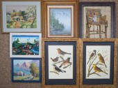 SEVEN ASSORTED WORKS OF ARTSev
