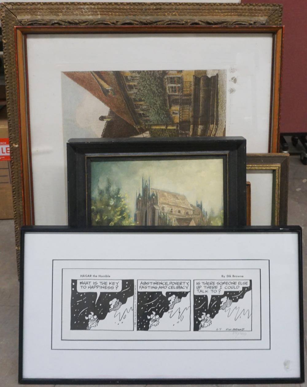 SEVEN ASSORTED WORKS OF ARTSeven