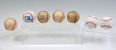 SEVEN AUTOGRAPHED BASEBALLS: S