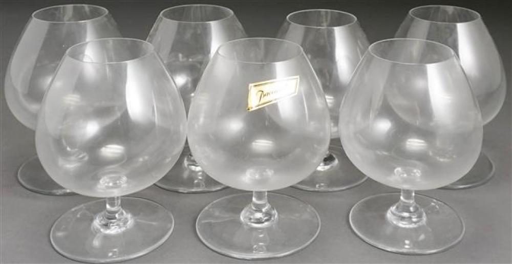SEVEN BACCARAT CRYSTAL BRANDY