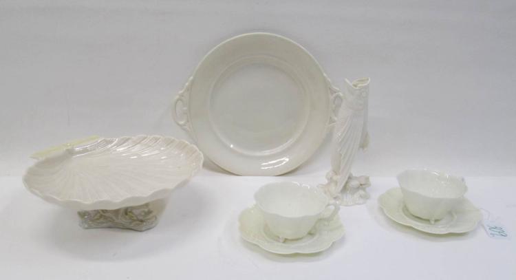 SEVEN BELLEEK PARIAN PORCELAIN