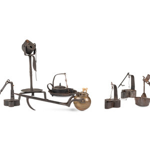 Seven Betty Lamps 18th/19th Century