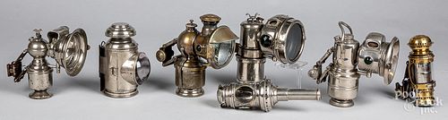 SEVEN BICYCLE LAMPS, CA.