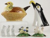 Seven Bird FiguresLimoges eagl