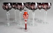 SEVEN BOHEMIAN CRANBERRY-TO-CL