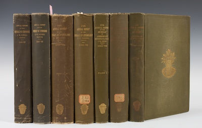 Seven books of "Annual Reports of