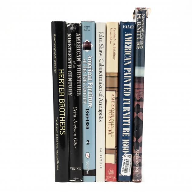 SEVEN BOOKS ON ANTIQUE AMERICAN