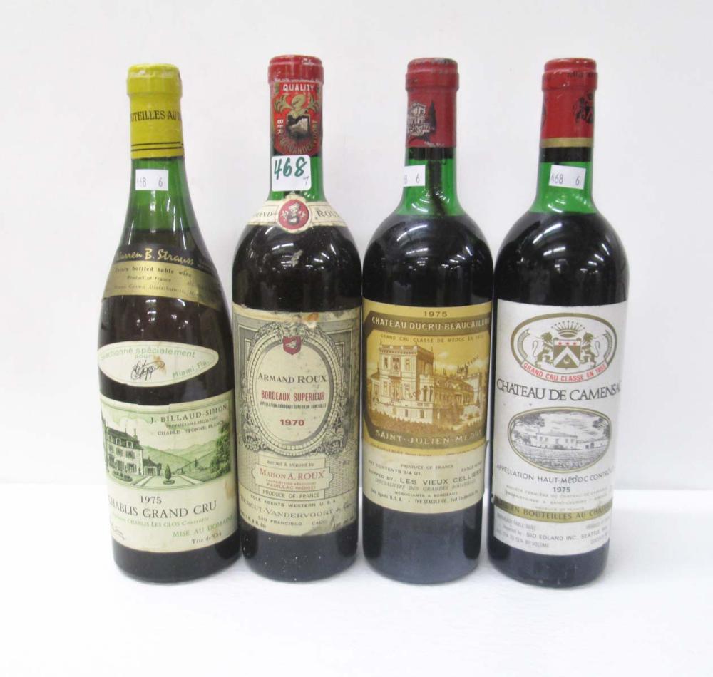 SEVEN BOTTLES OF VINTAGE FRENCH RED
