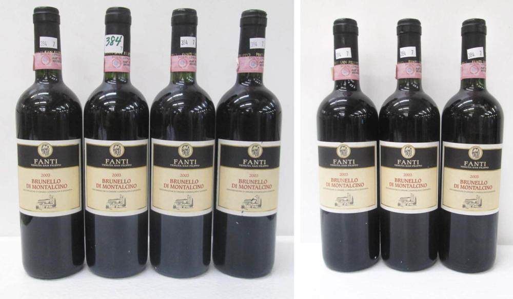 SEVEN BOTTLES OF VINTAGE ITALIAN