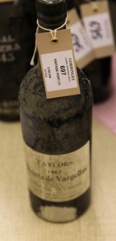 Seven bottles of vintage port