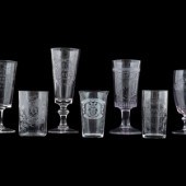Seven Brewery Advertising Glas