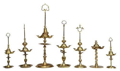 SEVEN BRITISH/CONTINENTAL BRASS