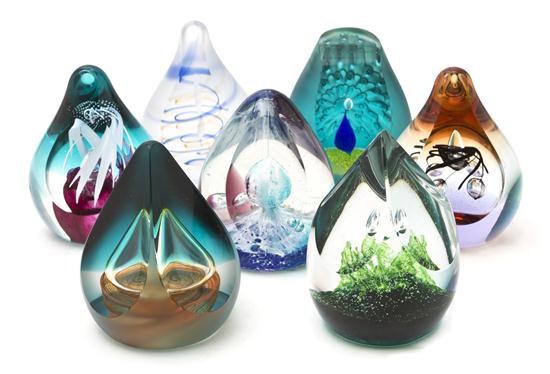 Seven Caithness Glass