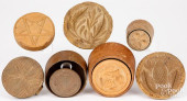 SEVEN CARVED BUTTERPRINTS, 19T