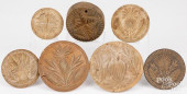 SEVEN CARVED BUTTERPRINTS, 19T