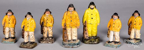 SEVEN CAST IRON OLD SALT