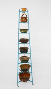 SEVEN CERAMIC FOOD MOLDS, 19TH