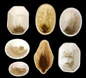SEVEN CERAMIC FOOD OR JELLY MO