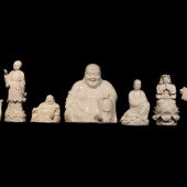 Seven Chinese Blanc-de-Chine P